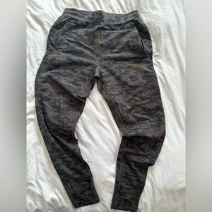Green camo joggers